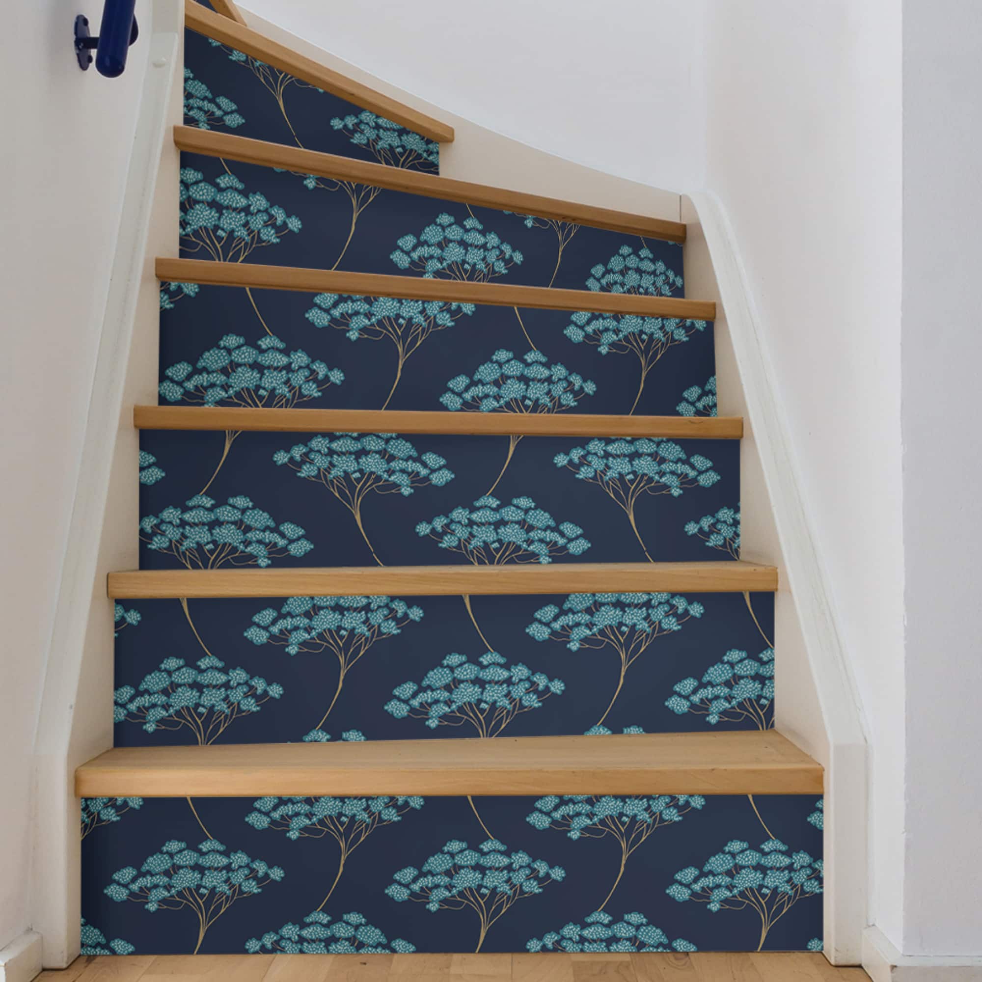 NuWallpaper Blue Ficus Peel & Stick Wallpaper